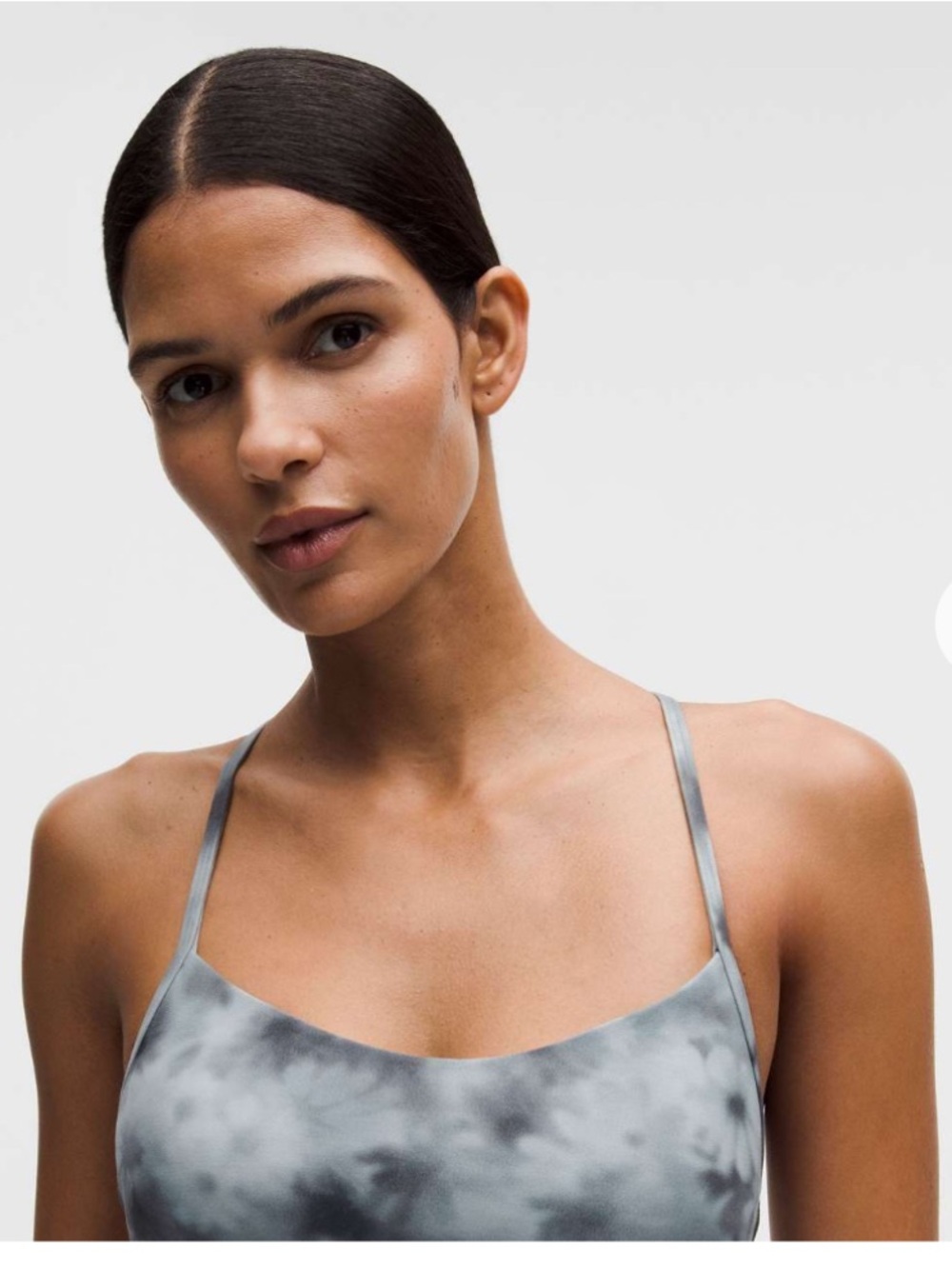 NWT Lululemon athletica Flow Y Nulu Bra in Meadow Haze Grey Multi - Picture 2 of 8